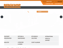 Tablet Screenshot of bergkampinc.com